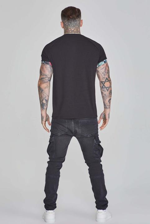 Immagine prodotto Siksilk Maglietta Roll Sleeve in nero (S)