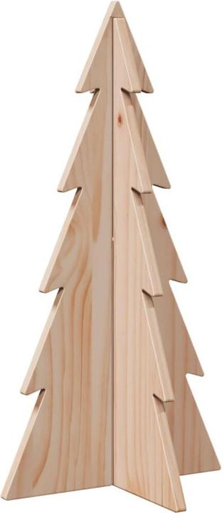Produktbild VidaXL Weihnachtsbaum Holz Tannenbaum Deko Holzbaum 59,5cm Massivholz Kiefer