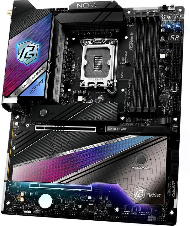 Actual product image AsRock Z890 Nova WiFi Intel DDR5 S1851 (LGA 1851, Intel Z890, ATX)