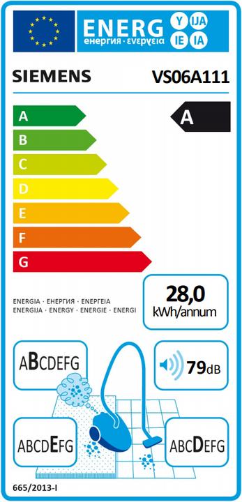 Energie-Label Siemens VS06A111