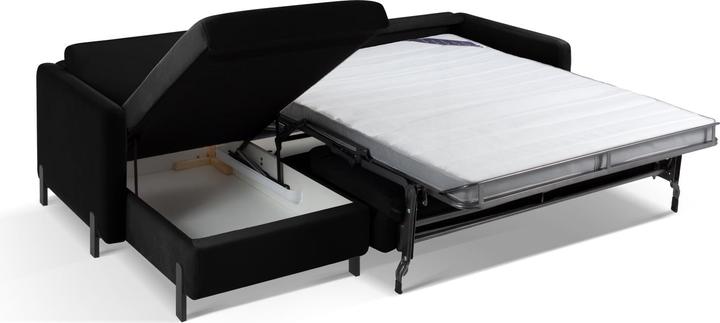 Actual product image Micadoni Velvet Left Corner Sofa With Bed Function, "Gloria", 4 Seats, 260x170x80Made in Europe (Corner sofa)