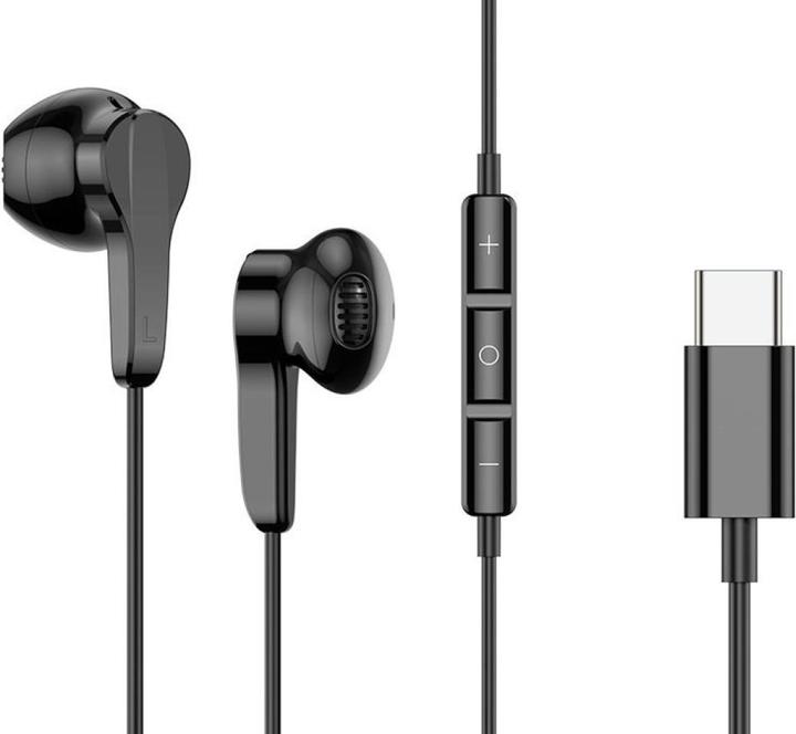 Produktbild PowerGuard USB-C Headset In-Ear Kopfhörer mit Mikrofon & Lautstärkeregler