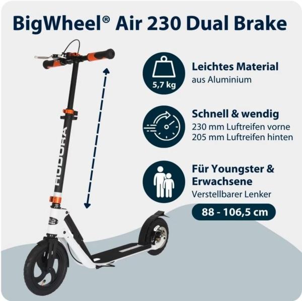 Actual product image Hudora BigWheel Air 230 Dual Brake
