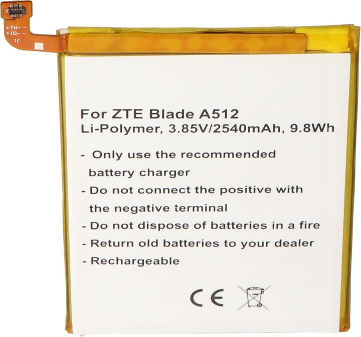 Image du produit AccuCell Batterie ZTE BA910 Batterie Blade A910, Blade A910 Dual