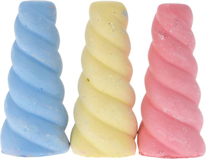 Actual product image Sidewalk chalk glitter unicorn, 3pcs. (3 x)