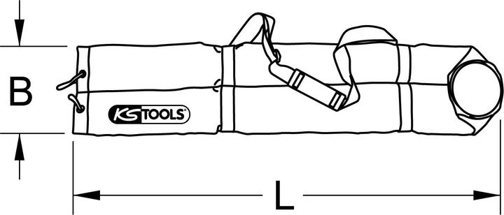 Image du produit KS Tools Sac de protection pour tapis de sol isotherme, 1000mm (1 m)