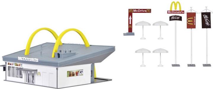 Actual product image Vollmer H0 McDonald's fast food restaurant with McDrive