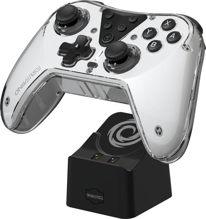 Produktbild Oniverse Nintendo Switch Astralite Controller Wireless Smoked White inkl. Charging Station (Switch)