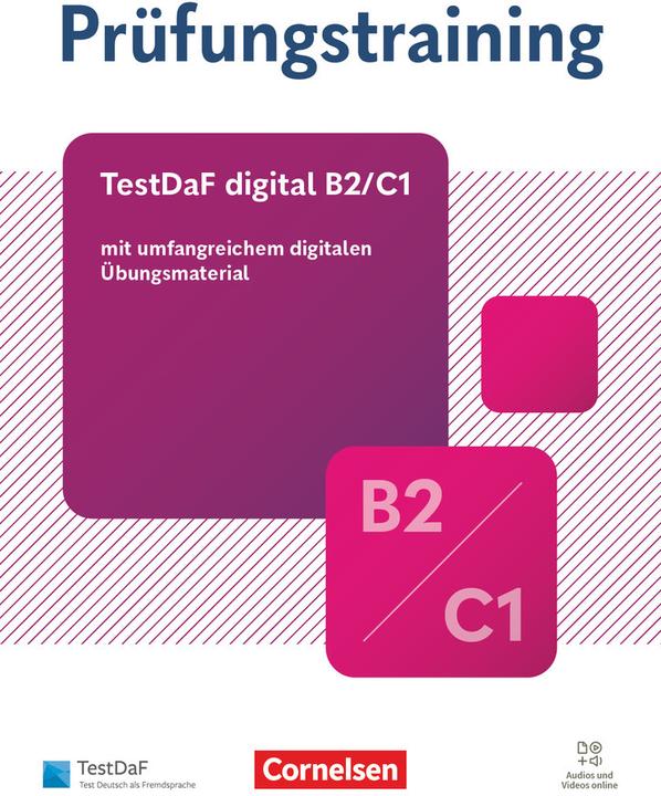 Image du produit Prüfungstraining DaF, B2/C1, Digitaler TestDaF B2/C1, Übungsbuch mit Lösungen und Audios als (Allemand, 2024)