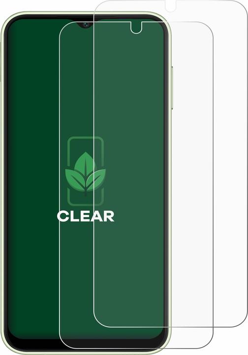 Actual product image ScreenLeaf Protective film sustainable screen protector screen protector film clear transparent (2 Piece, Samsung Galaxy A14 5G)