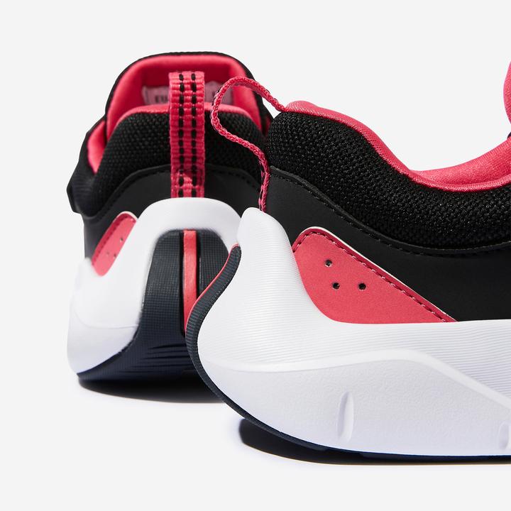 Immagine prodotto Decathlon Scarpe da ginnastica per bambini con lacci elastici e velcro - Playful Fast nero/rosa (31)
