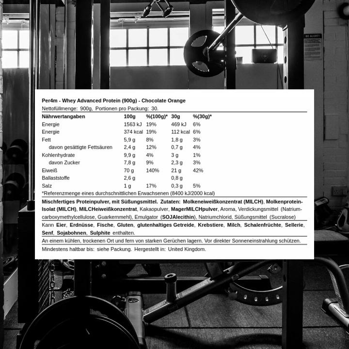 Image du produit Per4m Protéine Whey avancée (Chocolat et orange, 1 pcs, 1069 g)