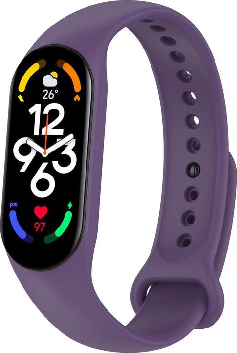 Produktbild König Design Sport Ersatz Armband für Xiaomi Mi Band 5 7 6 NFC Amazfit Band 5 Loop Silikon (Silikon)