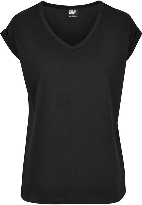 Produktbild Urban Classics Ladies Round V-Neck Extended Shoulder Tee (3XL)