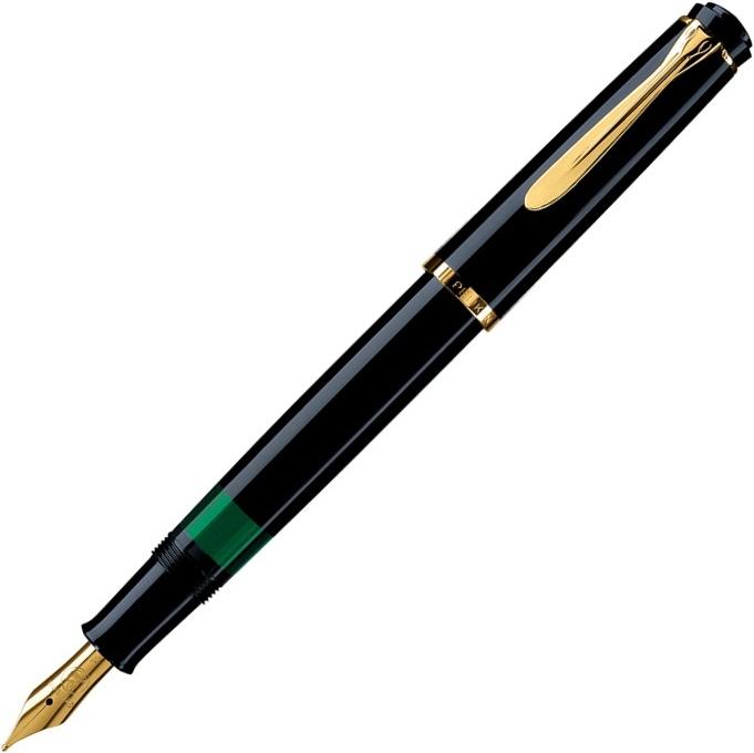 Pelikan Kolbenfüllhalter Classic M 200 (Gold, Black, 1 x)