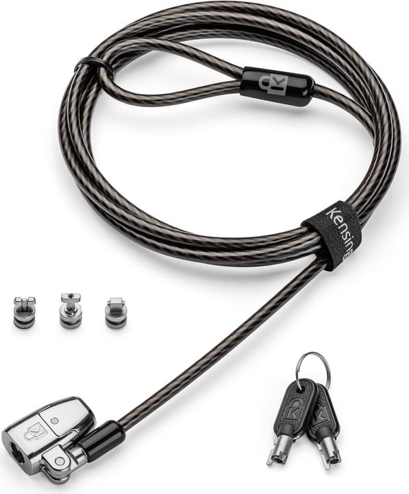 Produktbild Kensington ClickSafe 2.0 Uni. 3-in-1 Laptopschloss MasterKey
