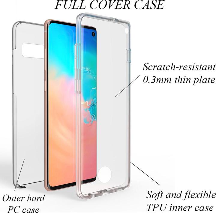 Image du produit Nalia Étui pour téléphone portable à 360 degrés (Samsung Galaxy S10)