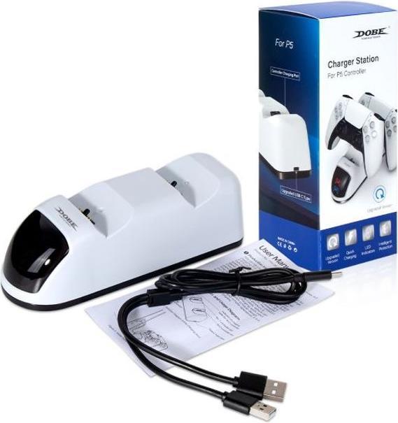 Produktbild Dobe Charger Station für Sony PlayStation 5 Controller (PS5)