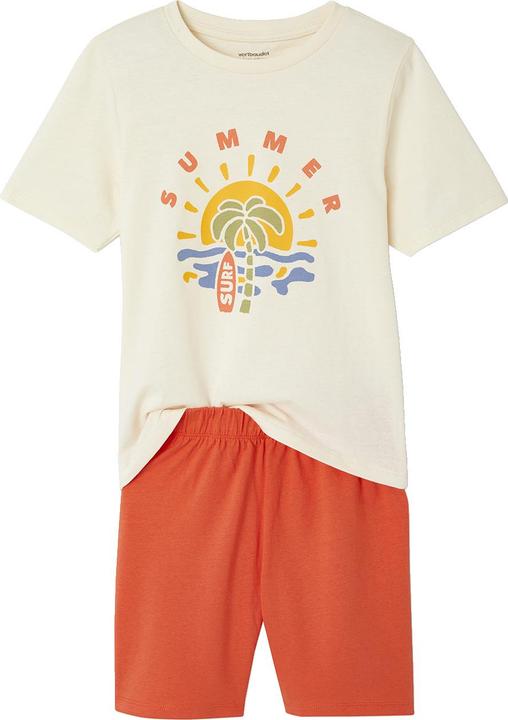 Vertbaudet 3er-Pack Jungen Sommer-Schlafanzüge mit Surfer-Prints und Recycling-Baumwolle