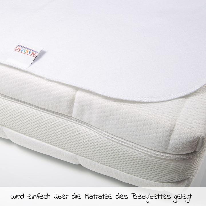 Image du produit Makian Alèses de lit Alèses de lit / surmatelas imperméables - Molleton (70 x 100 cm)