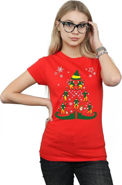 Immagine prodotto Elf Christmas Tree Maglietta Donna (XXL)