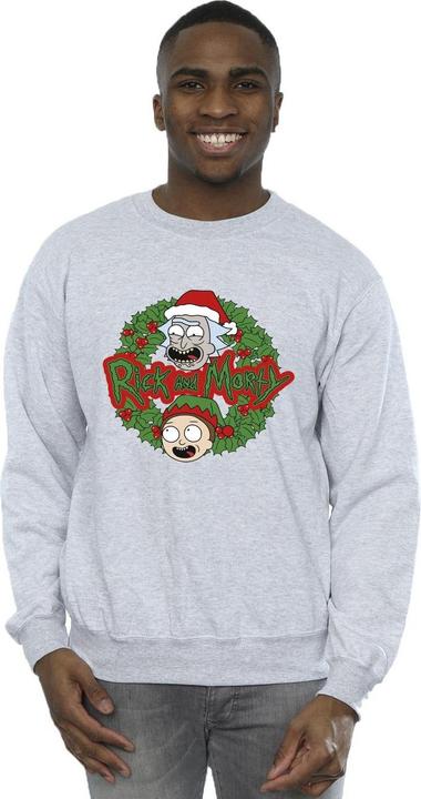 Immagine prodotto Rick And Morty Christmas Wreath Felpa Uomo (XXL)