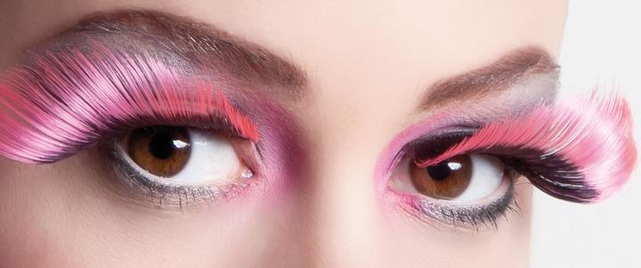Actual product image Boland Flamboyant black/pink eyelashes (Artificial eyelashes)