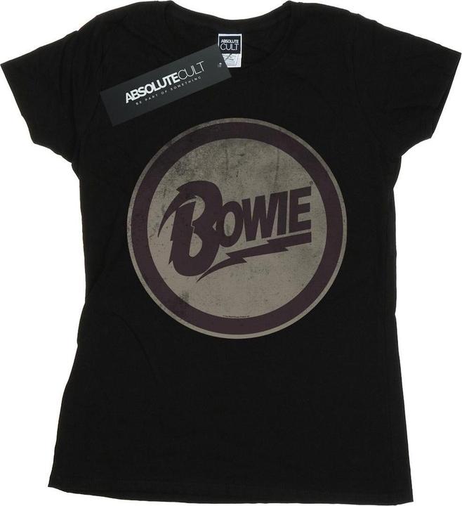 Actual product image David Bowie Womens/Ladies Circle Logo Cotton T-Shirt (XXL)