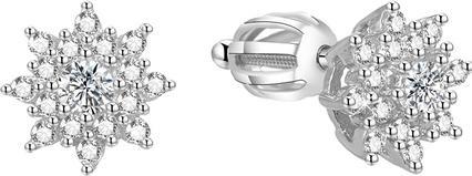 Beneto Silver glittering earrings for AGUP1442S (L)