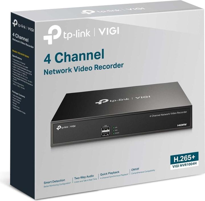 Immagine prodotto TP-Link VIGI NVR1004H (Videoregistratore di rete (NVR))