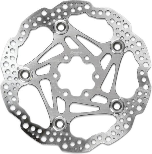 Actual product image Hope Floating disc brake rotor - silver (160 mm)