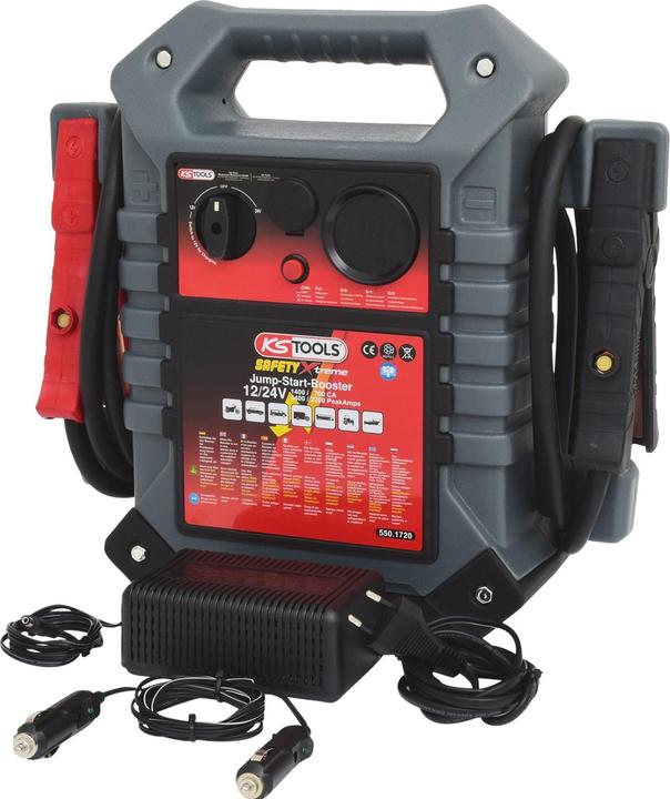 Actual product image KS Tools Energy station booster 12/24 V. 1400 - 700 A (2200 A, 22000 mAh)