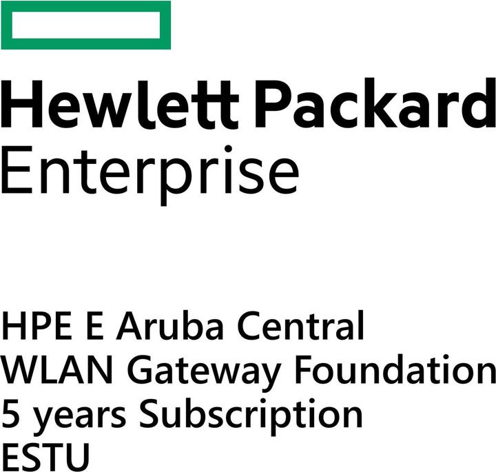 Produktbild HPE E Aruba Central WLAN Gateway, Foundation, 5 years, Subscription, E-STU (1 Geräte)