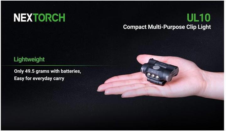 Immagine prodotto Nextorch Lampada a clip LED UL10 (9.90 cm, 65 lm)
