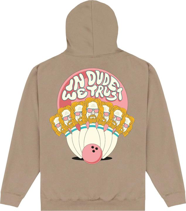 Actual product image The Big Lebowski Unisex Adult In Dude We Trust Hoodie (XXL)