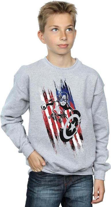 Produktbild Avengers Captain America Streaks Sweatshirt Jungen (152, 158)