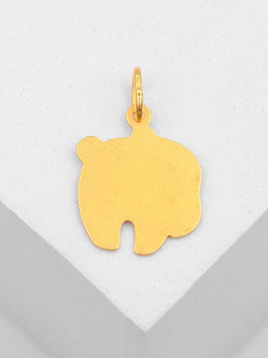 Actual product image Muau Panda bear (750/18K yellow gold)