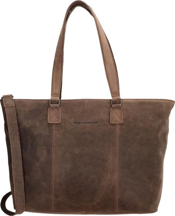 Actual product image HIDE & Stitches Idaho Handbag - Dark Brown - 100% Leather