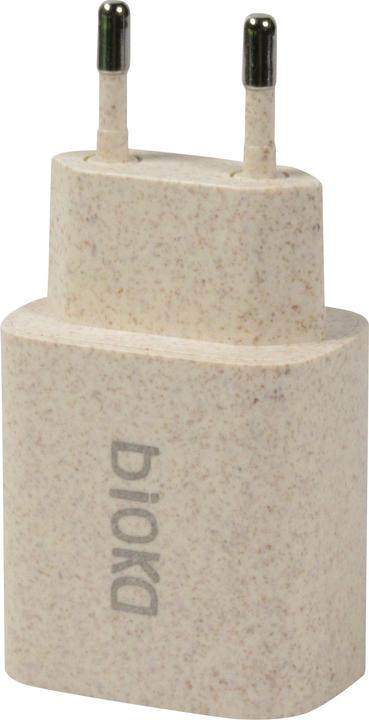 Actual product image Bioka Double Adapter 20W Biodegradable Eco-friendly USB-C Power Delivery (20 W)