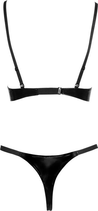 Actual product image Black Level Vinyl Bra and String M (M)
