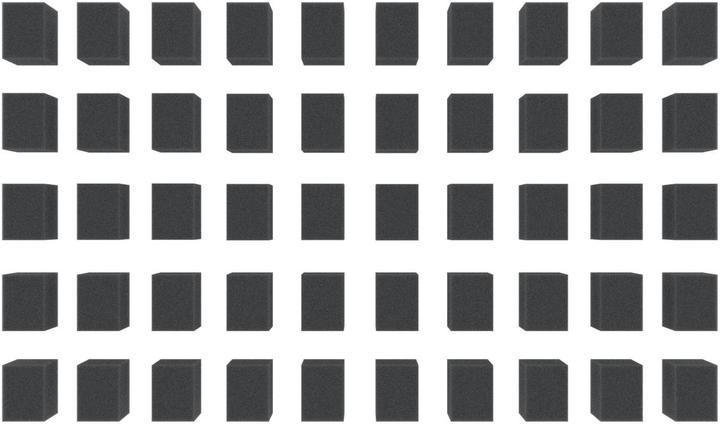 Produktbild Feldherr HS025A002 - 50 Distanzstücke / Schaumstoffquader / Schaumstoffblöcke 25 mm x 20 mm x 15 mm (Schaumstoff)