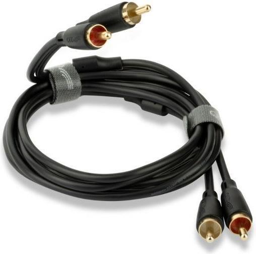 Actual product image QED Connect Cable 2 X Phono (M) To 2 X Phono (M) 3 metres QE8107 (3 m, Cinch)