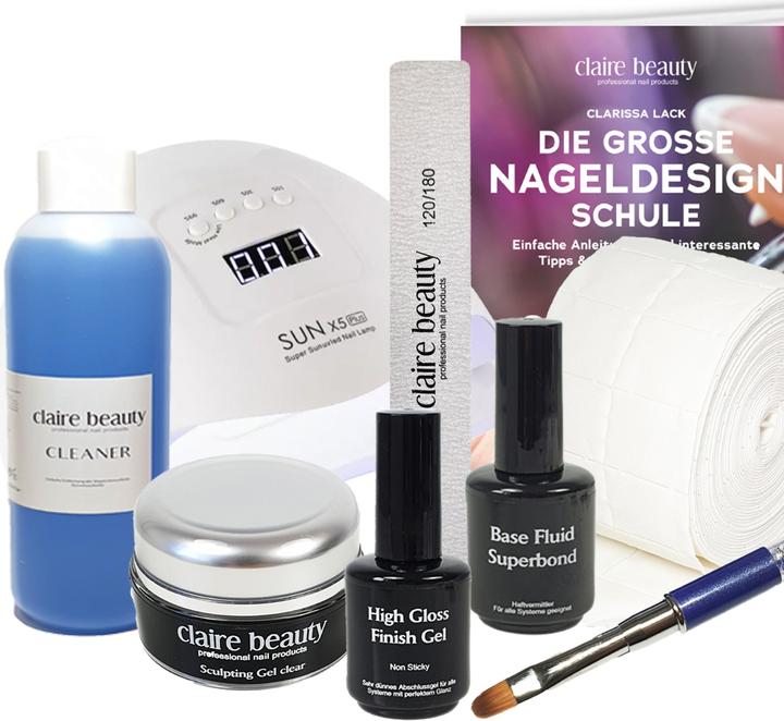 Claire Beauty Basic Gel Nagel Starter Set (14 ml)
