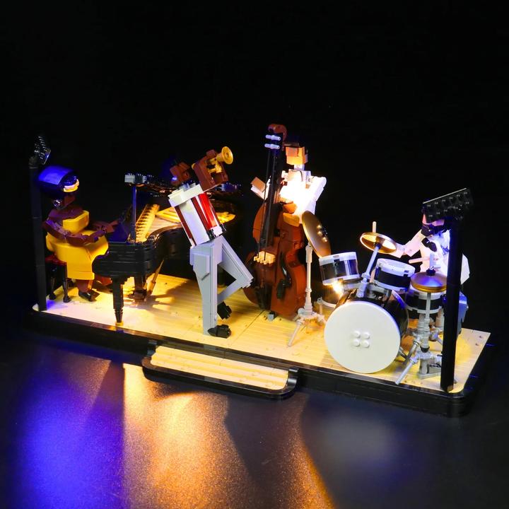 Produktbild BrickBling LED Licht Set für LEGO Jazz-Quartett (21334) inkl. Fernbedienung