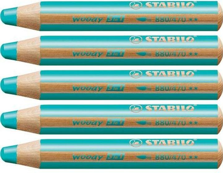 Image du produit STABILO woody 3 en 1 crayon de couleur (Turquoise, 1 x)