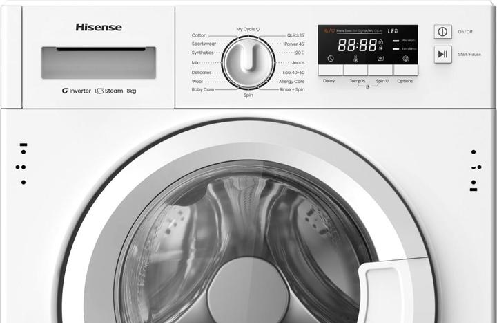Actual product image Hisense WF3M841BWIES (8 kg, Left)