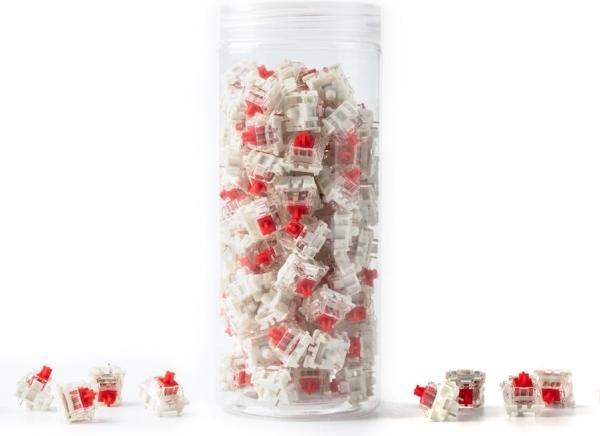 Image du produit Keychron Gateron G Pro 3.0 Red Switch-Set (rouge/transparent, 110 pcs)