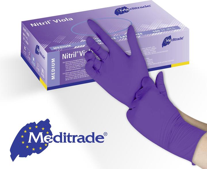 Immagine prodotto Meditrade Guanti in nitrile Nitril® Viola Colore viola - S / Viola (S)