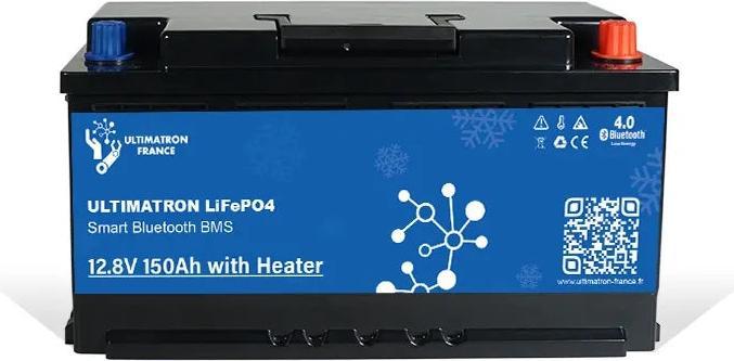 Immagine prodotto Ultimatron Batteria di alimentazione ULS-12V-150Ah LiFePO4 (riscaldatore) (12 V, 150 Ah)