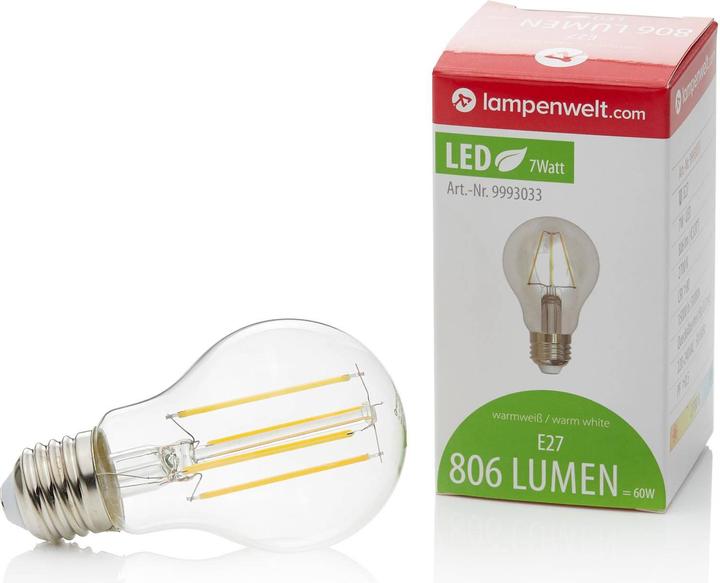 Actual product image Lindby E27 LED (E27, 7 W, 806 lm, 1 x, E)